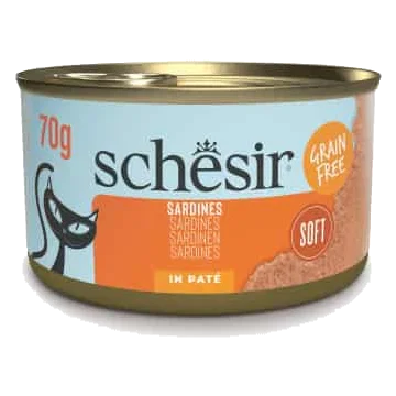 Pâtée chat Schesir Grill pâté sardines, 70 g