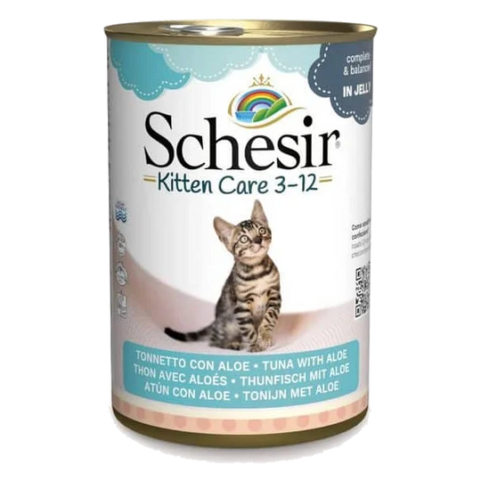 Pâtée chaton Schesir thon avec aloe, boîte 140 g