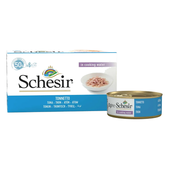 Pâtée chat Schesir thon au naturel, 6 × 50 g, multipack