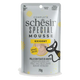 Pâtée chat Schesir mousse Exigent poulet avec foie de canard