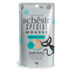 Pâtée chat Schesir mousse peau et pelage saumon avec poulet