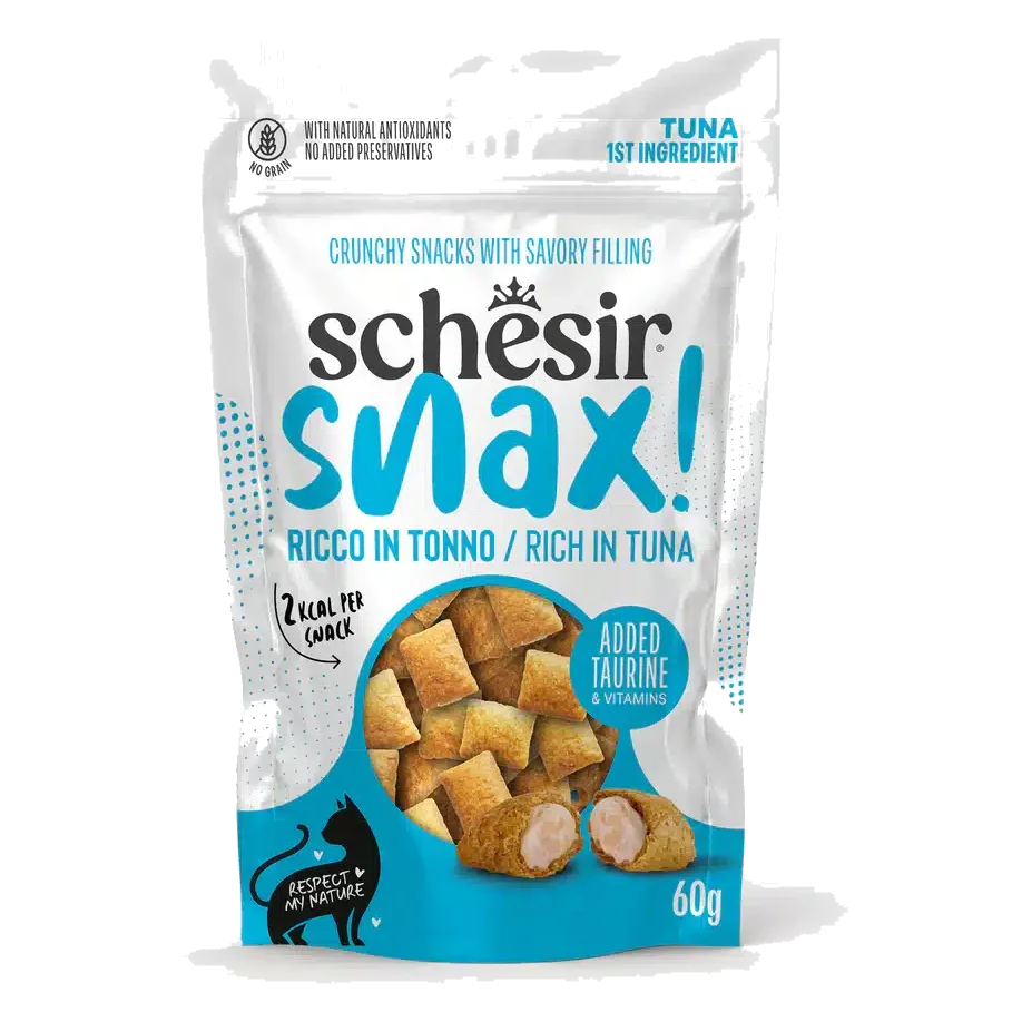Schesir Snax friandises thon pour chat, 60 g