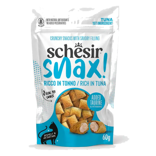 Schesir Snax friandises thon pour chat, 60 g