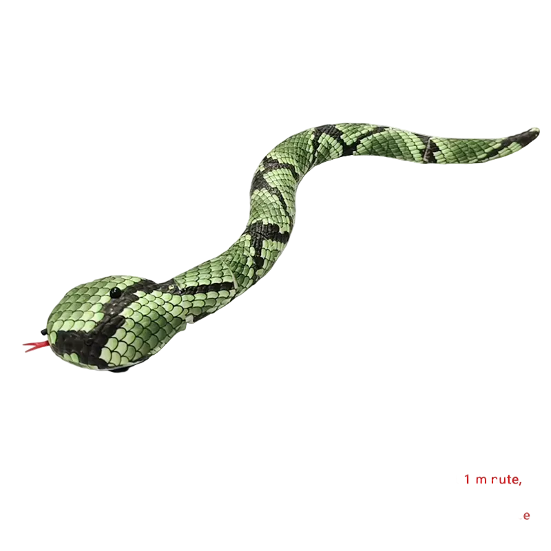 Serpiente eléctrica que esquiva obstáculos para gatos, recargable, verde