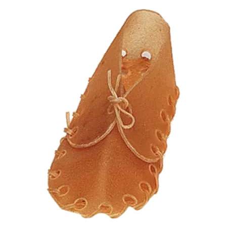 Chaussure en peau à mâcher pour chien, 8, 13 et 20 cm