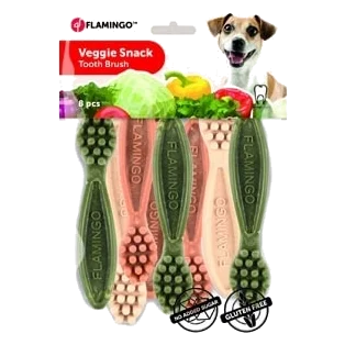 Friandise dentaire veggie brosse à dents pour chien, en blister