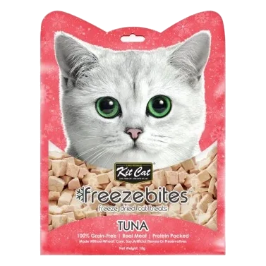 Friandise lyophilisée pour chat Kit Cat FreezeBites thon 15 g
