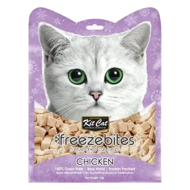 Friandise lyophilisée pour chat Kit Cat FreezeBites poulet 15 g