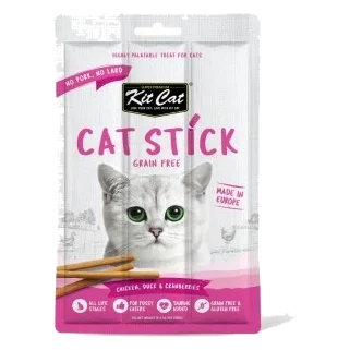 Friandise pour chat Kit Cat Cat Stick poulet, canard et canneberge 15 g