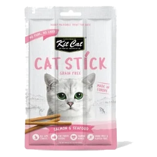 Friandise pour chat Kit Cat Cat Stick saumon et fruits de mer 15 g