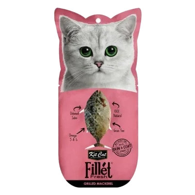 Friandise pour chat Kit Cat FilletFresh maquereau grillé 30 g