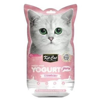 Friandises pour chat Kit Cat Yogurt Yums fraise 10 g