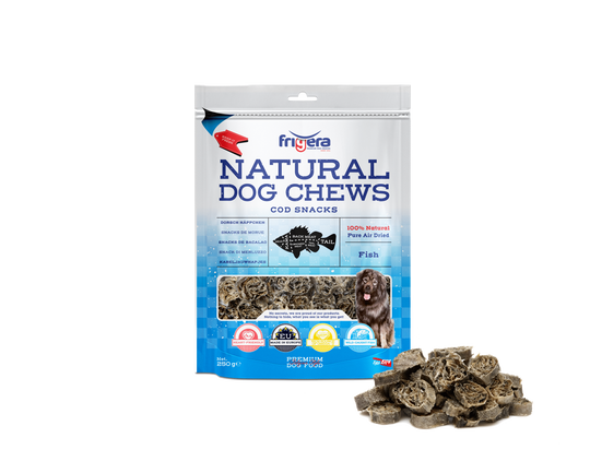 Friandises rondes au cabillaud pour chien