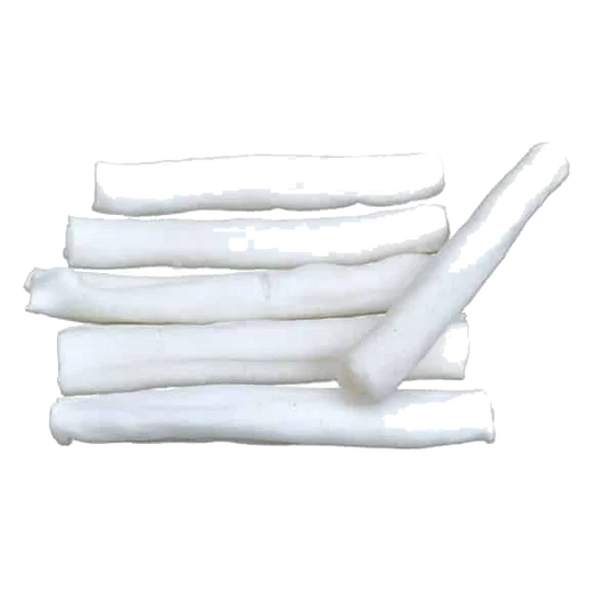 Bâtonnets en peau blanche pour chien, 13 cm
