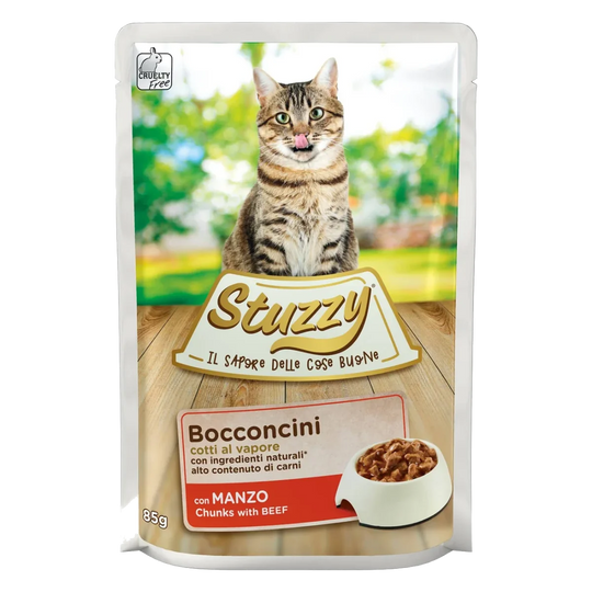 Pâtée chat Stuzzy Cat bœuf, sachet 85 g