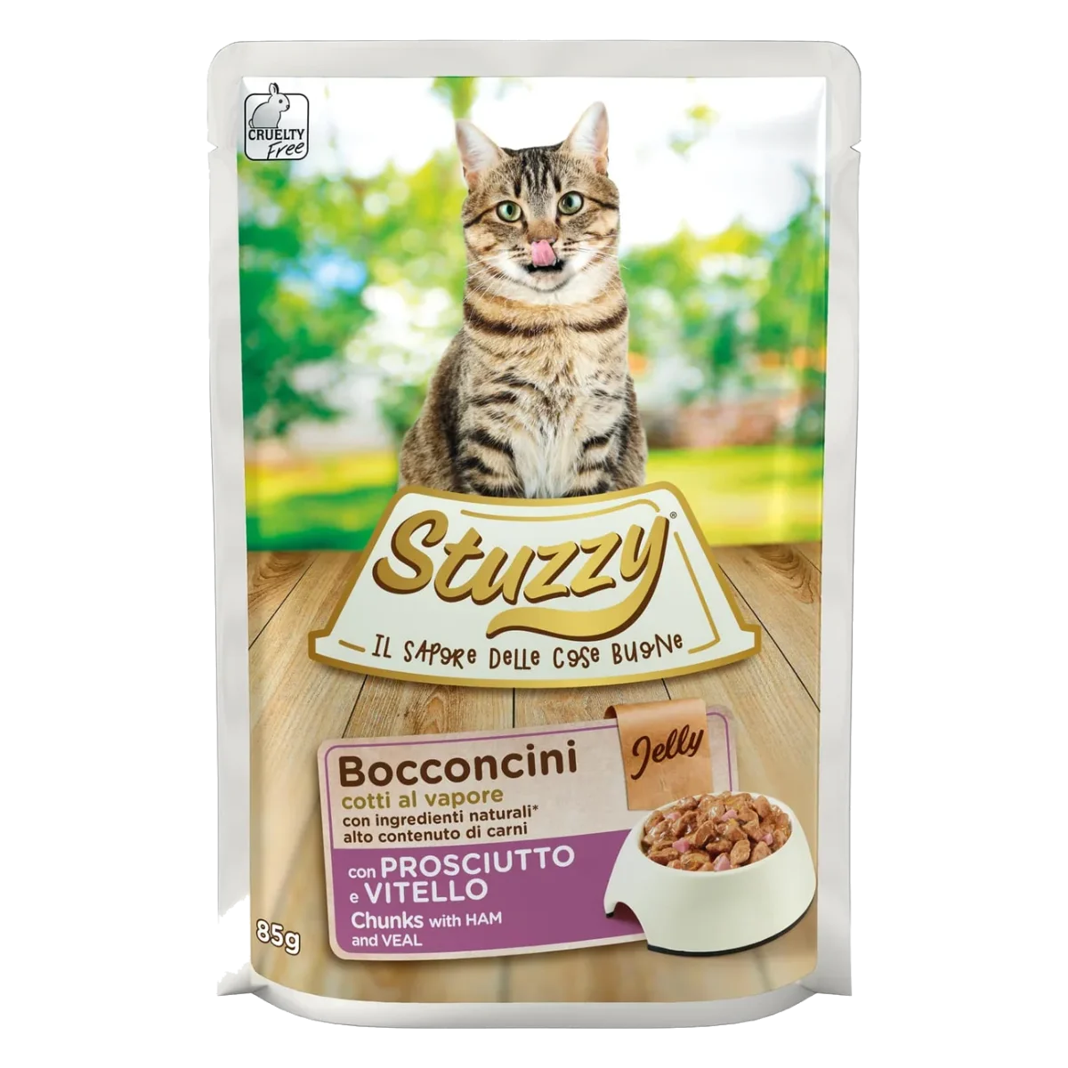 Pâtée chat Stuzzy Cat jambon et veau, sachet 85 g