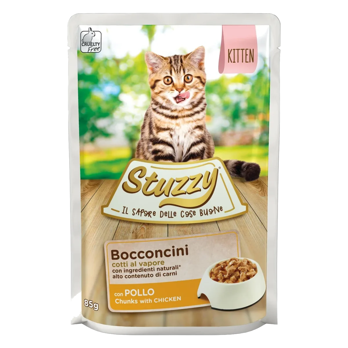 Pâtée chaton Stuzzy Cat poulet, sachet 85 g