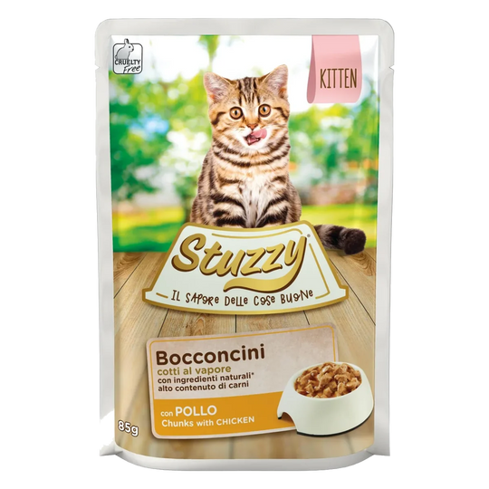 Pâtée chaton Stuzzy Cat poulet, sachet 85 g
