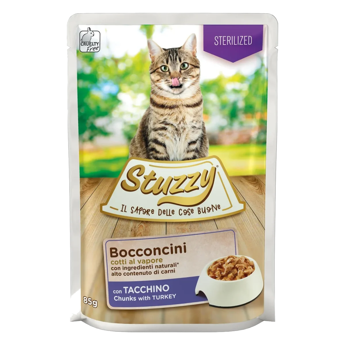 Pâtée chat stérilisé Stuzzy Cat dinde, sachet 85 g