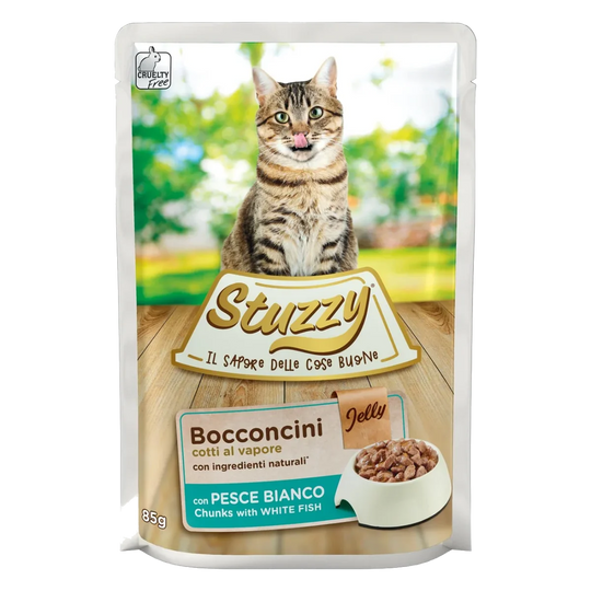 Pâtée chat Stuzzy Cat poisson blanc, sachet 85 g