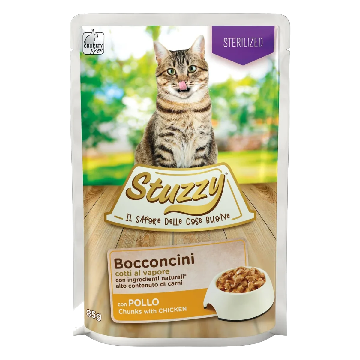 Pâtée chat stérilisé Stuzzy Cat poulet, sachet 85 g