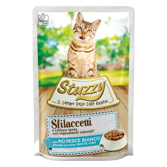 Pâtée chat Stuzzy Cat Speciality poisson blanc, sachet 85 g