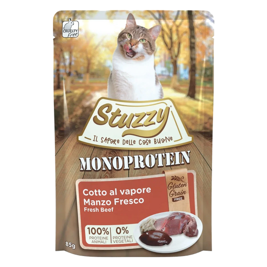Pâtée chat Stuzzy Grain Free Monoprotein bœuf frais, 85 g