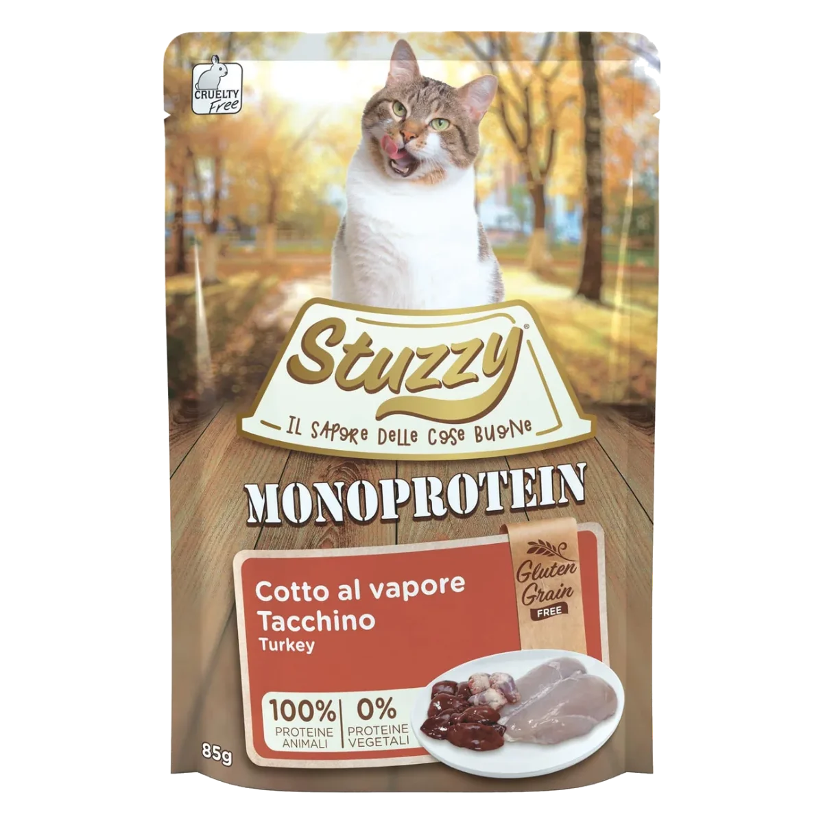 Pâtée chat Stuzzy Grain Free Monoprotein dinde, 85 g