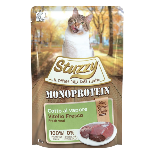 Pâtée chat Stuzzy Grain Free Monoprotein veau frais, 85 g