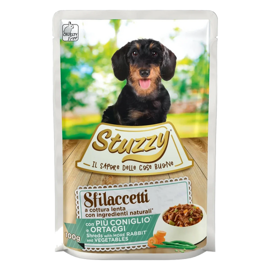 Pâtée chien adulte Stuzzy Speciality lapin et légumes, sachet 100 g