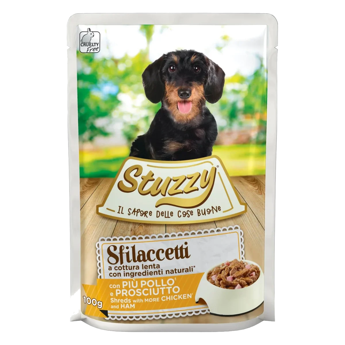 Pâtée chien adulte Stuzzy Speciality poulet et jambon, sachet 100 g