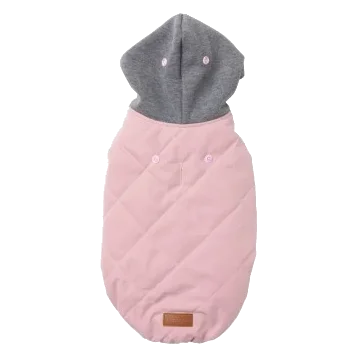 Sweat à capuche pour chien FuzzYard Cremorne rose