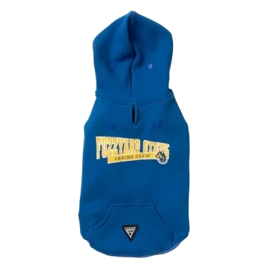 Sweat à capuche pour chien FuzzYard State bleu, taille 1