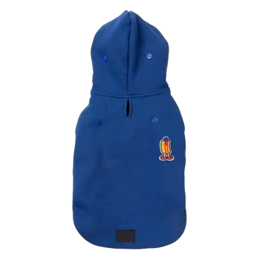 Sweat à capuche pour chien FuzzYard The Homies bleu