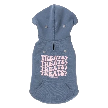 Sweat à capuche pour chien FuzzYard Treats bleu