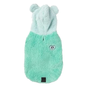 Sweat à capuche chien FuzzYard Winnie bleu canard