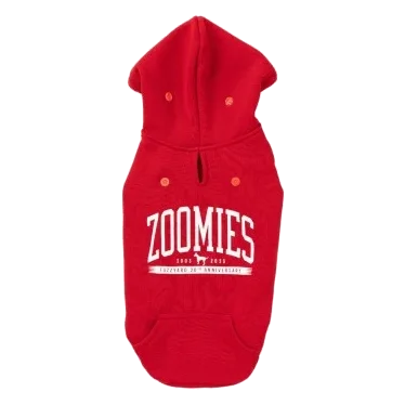 Sweat à capuche chien FuzzYard Zoomies rouge