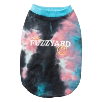 Sweat pour chien FuzzYard Smiley Tie-rus bleu multicolore