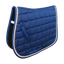 Tapis de selle d'obstacle bleu pour cheval, matelassage ondulé