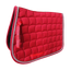Tapis de selle d'obstacle rouge pour cheval, matelassage ondulé
