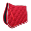 Tapis de selle d'obstacle rouge pour cheval, matelassage losange