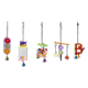 Assortiment de jouets acryliques MIDI pour oiseaux