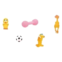 Assortiment de jouets en latex Lanco gamme mini (10 pièces)