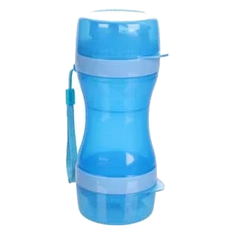 Gobelet de voyage 2 en 1 Bassie bleu pour eau et nourriture