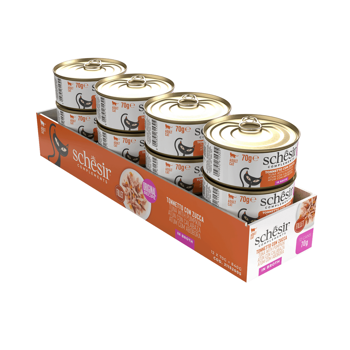 Schesir multipack varié en bouillon pour chat – image 2