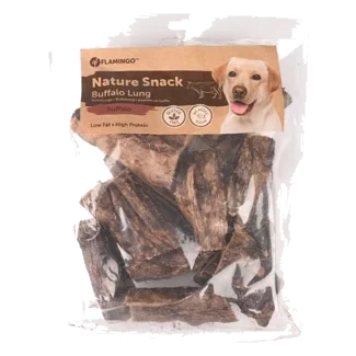 Morceaux de poumon de buffle pour chien