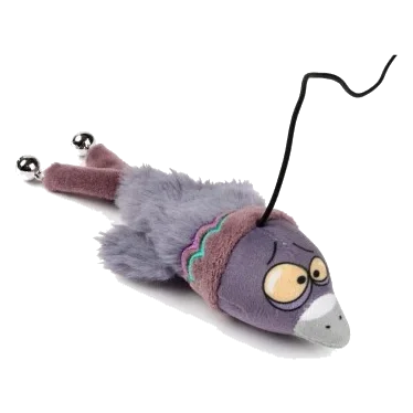 Canne à pêche pour chat avec peluche FuzzYard Yeetz Peace Out Pigeon