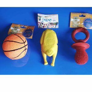 Assortiment de grands jouets en latex, 10–16 cm (3 pièces)